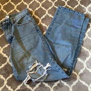 RSQ straight leg distressed jeans